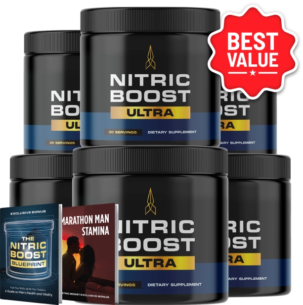 Nitric Boost Ultra nitric oxide supplement for blood flow and male performance